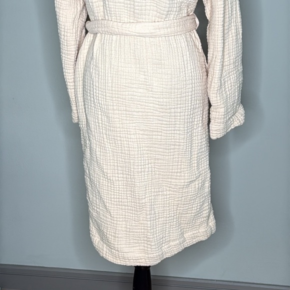 Skin Worldwide Cotton Long-Sleeve Robe in Ballet Pink Size 4 (Women's XL) - Picture 9 of 11